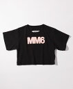 MM6 Maison Margiela エムエム6 メゾン マルジェラ ブランドロゴ半袖Tシャツカットソー 女の子 子供服 こども服 キッズ おしゃれ かっこいい かわいい ブランド