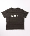 MM6 Maison Margiela エムエム6 メゾン マルジェラ ブランドロゴ半袖Tシャツカットソー 女の子 子供服 こども服 キッズ おしゃれ かっこい...