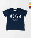 MSGM エムエスジーエム ブランドロゴ 半袖 Tシャツ カットソー 女の子 ベビー 赤ちゃん 子供服 こども服 キッズ おしゃれ かっこいい かわいい ブランド