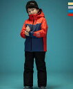 phenix フェニックス Color Blocking Junior Two-piece ストレートラインスリーブスジュニアツーピース 子供用スキーウェア アウター上下セット セットアップ キッズ おしゃれ かっこいい ブランド アウトドア レジャー スポーツウェア スノボウェア