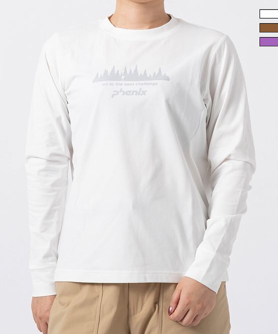 樂天商城 - phenix outdoor フェニックスアウトドア フェニックスロングスリーブTシャツ 長袖 ロンT アウトドア レジャー レディース おしゃれ かわいい ブランド