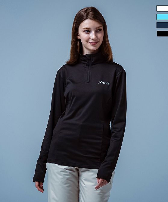 phenix フェニックス Basic Set-in Sleeve 1/2 Zip Tee ベーシックセットインスリーブ1/2ジップT スキ..