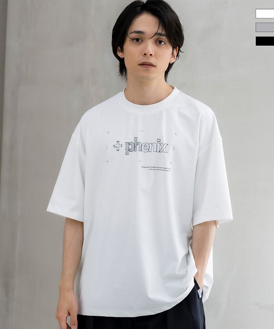 +phenix プラスフェニックス Outlast MIRRORED GRAPHIC SHORT SLEEVE TEE ミラードグラフィック ショートスリーブTシャツ メンズ おしゃれ かっこいい ブランド アウトドア レジャー スポーツウェア