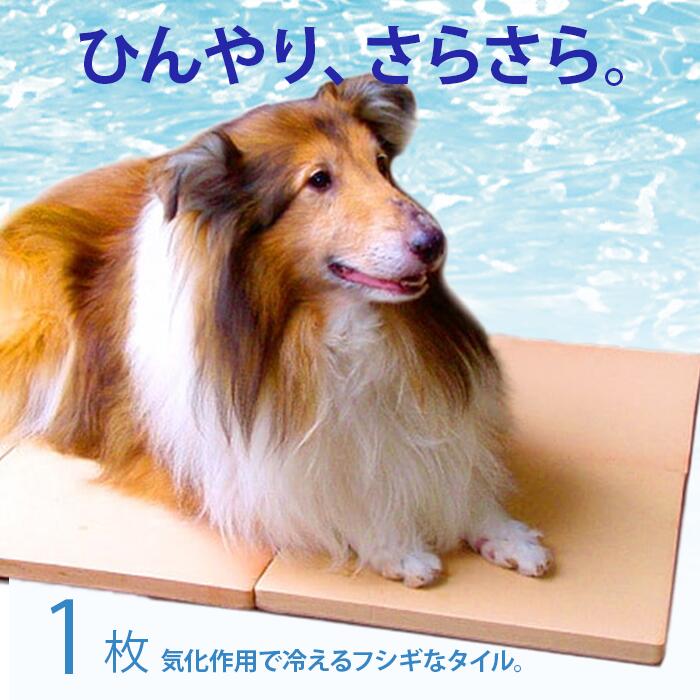 【犬・猫用】クールワン ウェットタイル 30×40cm1枚 単品S 1.6cm厚 脚付/全犬種・猫OK