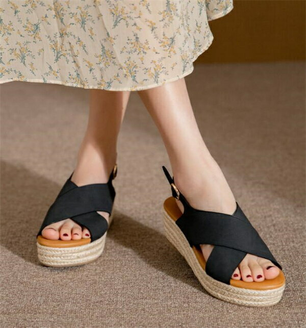 軽量 レディース サンダル 厚底 ストラップサンダル 歩きやすい 厚底サンダル ウェッジソール