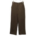 古着 Ray Beams レイビームス シャーク ツイード ワイドパンツ 0 ブラウン系 レディース 【中古】