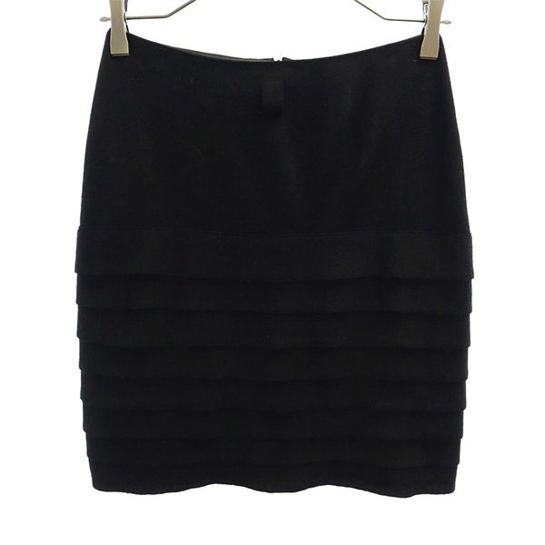 古着 NARACAMICIE ナラカミーチェ ミディ丈 ニット スカート 0 ブラック レディース 【中古】