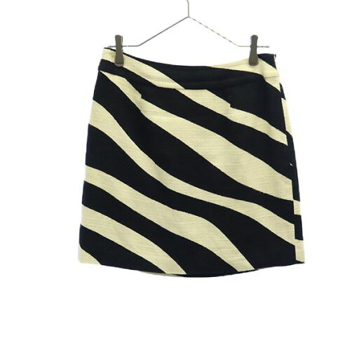 古着 Kate Spade ケイトスペード 総柄 台形 ミニスカート 4 ホワイト×ブラック レディース 【中古】 古着 Kate Spade ケイトスペード 総柄 台形 ミニスカート 4 ホワイト×ブラック レディース 【中古】