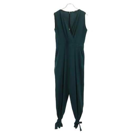 古着 ザラ ZARA オールインワン S グリーン カシュクール ノースリーブ レディース 【中古】 古着 ザラ ZARA オールインワン S グリーン カシュクール ノースリーブ レディース 【中古】