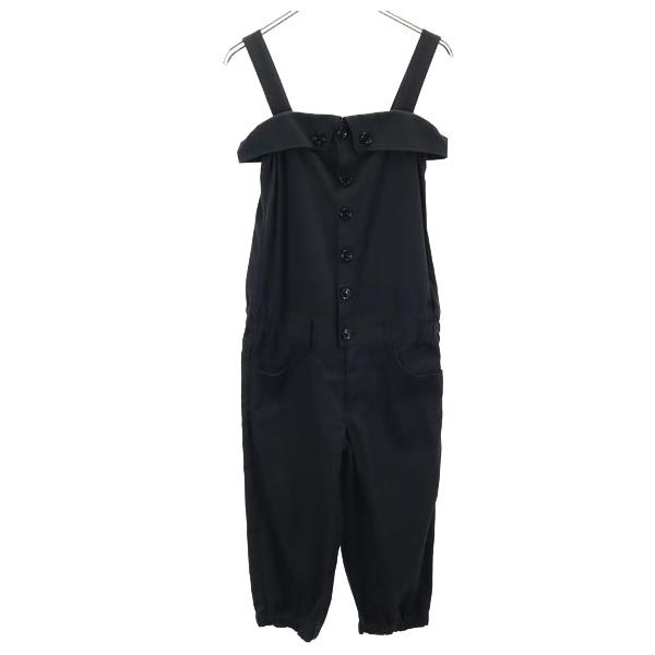 古着 X-girl エックスガール サロペット 1 ブラック オールインワン ハーフパンツ レディース 【中古】