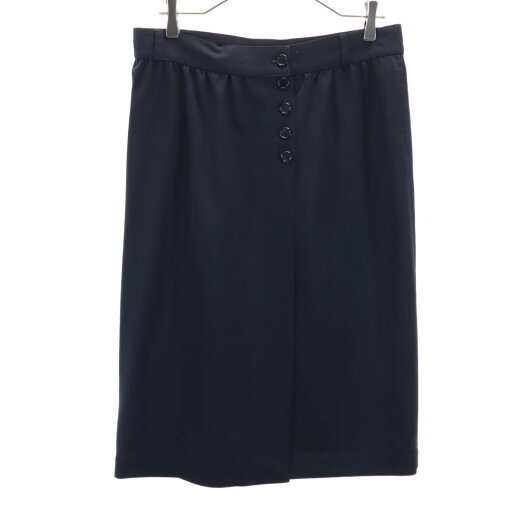 古着 Chloe クロエ フランス製 ロング丈 ラップスカート ブラック系 レディース 【中古】 古着 Chloe クロエ フランス製 ロング丈 ラップスカート ブラック系 レディース 【中古】