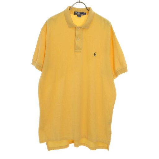 古着 Polo by Ralph Lauren ポロバイラルフローレン 半袖 ポロシャツ L イエロー 鹿の子 メンズ 【中古】 【PD】 古着 Polo by Ralph Lauren ポロバイラルフローレン 半袖 ポロシャツ L イエロー 鹿の子 メンズ 【中古】 【PD】