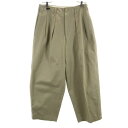 古着 Y’s for men ワイズフォーメン 80s タック チノパンツ M ベージュ メンズ 【中古】 【PD】(4)