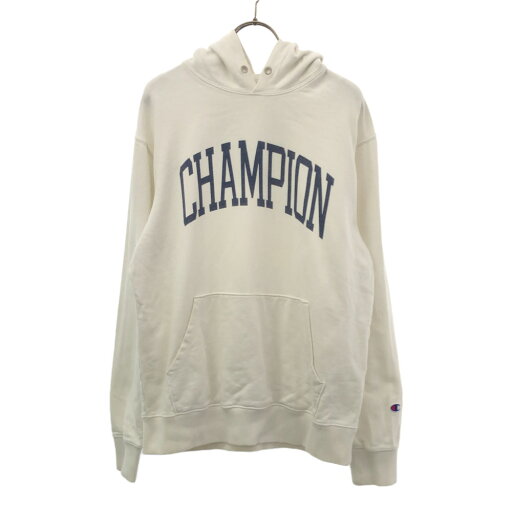 古着 チャンピオン Champion 長袖 スウェットパーカー L ホワイト メンズ 【中古】 古着 チャンピオン Champion 長袖 スウェットパーカー L ホワイト メンズ 【中古】