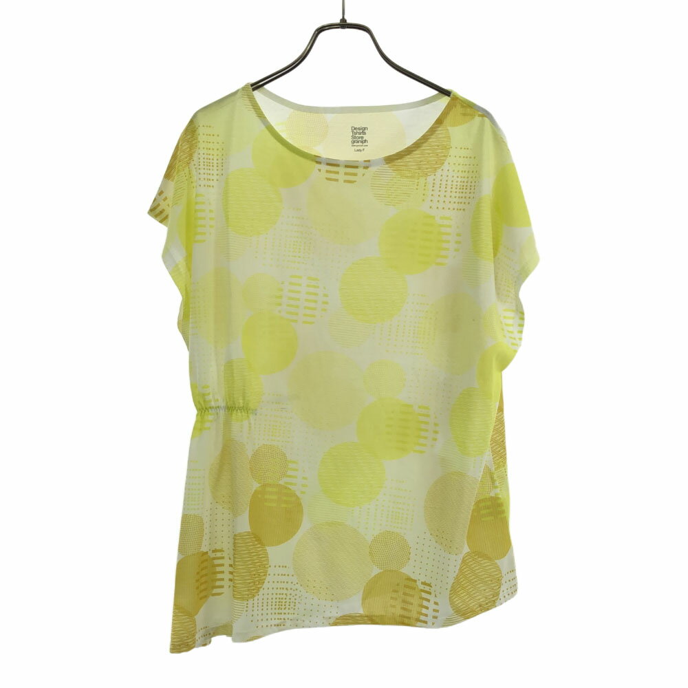 古着 グラニフ graniph 総柄 ノースリーブ チュニック F イエロー系 レディース 【中古】