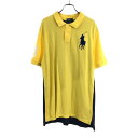 古着 ポロバイラルフローレン Polo by Ralph Lauren ビッグポニー 半袖 ポロシャツ XL(18-20) イエロー 鹿の子地 キッズ 【中古】