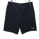 古着 ナイキ NIKE 90s 00s 白タグ オールド トレーニング ジャージショートパンツ L 黒 メンズ 【中古】
