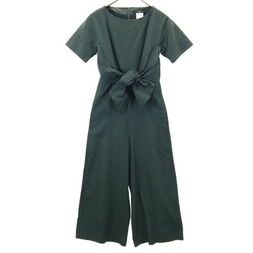 古着 MAX MARA Weekend マックスマーラウィークエンド 半袖 オールインワン 34 グリーン系 サロペット バックジップ レディース 【中古】 古着 MAX MARA Weekend マックスマーラウィークエンド 半袖 オールインワン 34 グリーン系 サロペット バックジップ レディース 【中古】