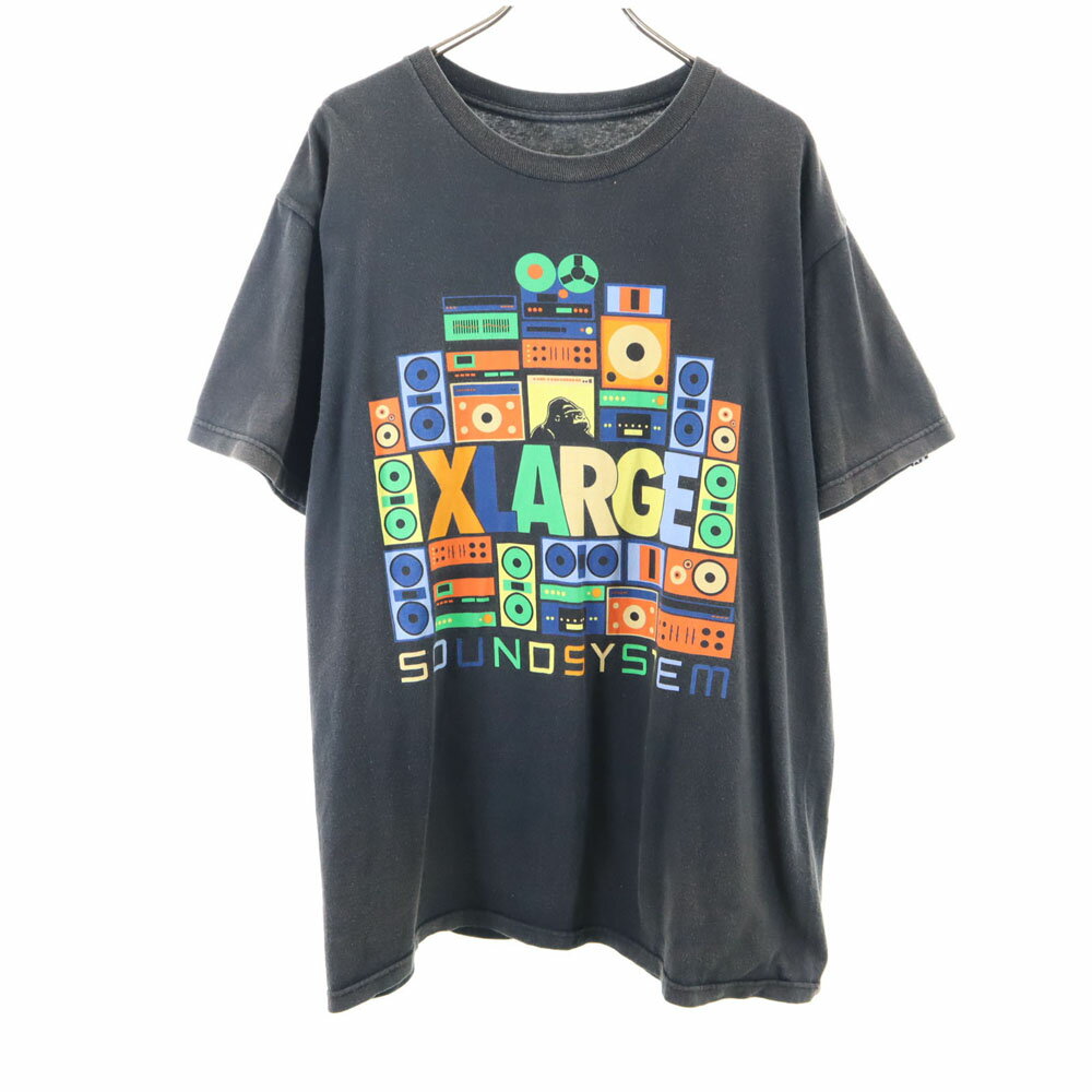 古着 XLARGE エクストララージ 半袖 Tシャツ XL チャコールグレー メンズ 【中古】 【PD】