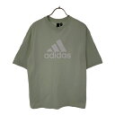 古着 アディダス adidas ロゴプリント 半袖 Tシャツ S グリーン系 メンズ 【中古】