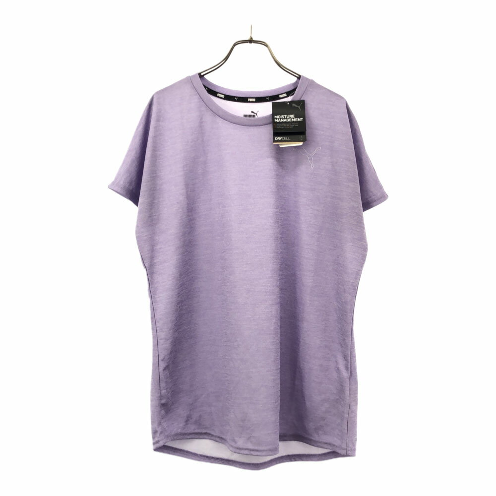 古着 未使用 プーマ PUMA ストレッチ トレーニング 半袖 Tシャツ XL ラベンダー タグ付き レディース 【中古】