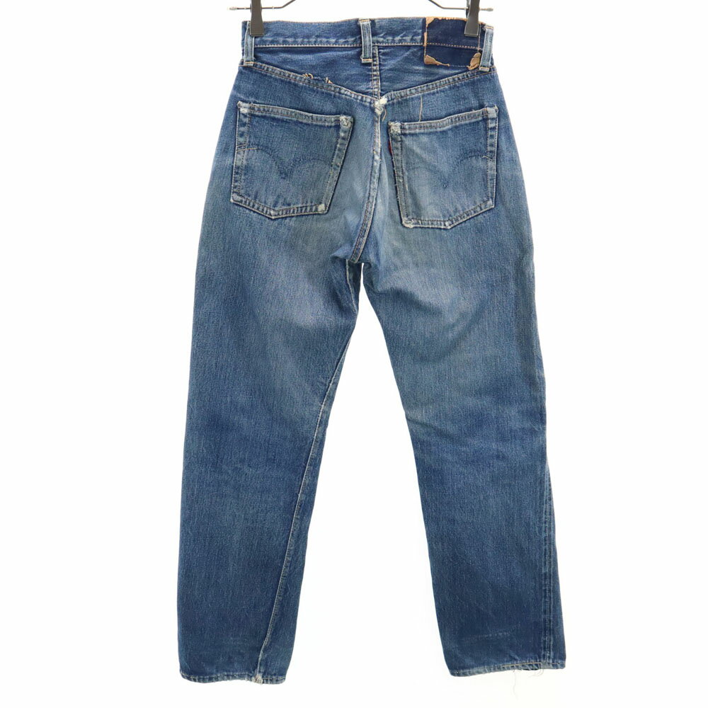 古着 Levi's リーバイス 60s 551ZXX BIG E Vステッチ オフセットループ ボタン裏W イエローステッチ ストレートデニムパンツ タロンジップ 赤耳 裏リベット メンズ 【中古】