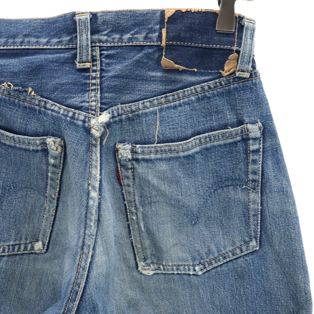 古着 Levi's リーバイス 60s 551ZXX BIG E Vステッチ オフセットループ ボタン裏W イエローステッチ ストレートデニムパンツ タロンジップ 赤耳 裏リベット メンズ 【中古】