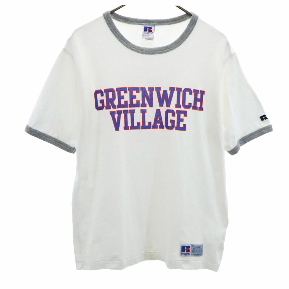 Rakuten - 古着 RUSSELL ATHLETIC ラッセルアスレチック × シップス 別注 半袖 Tシャツ S 白 × SHIPS メンズ 【中古】