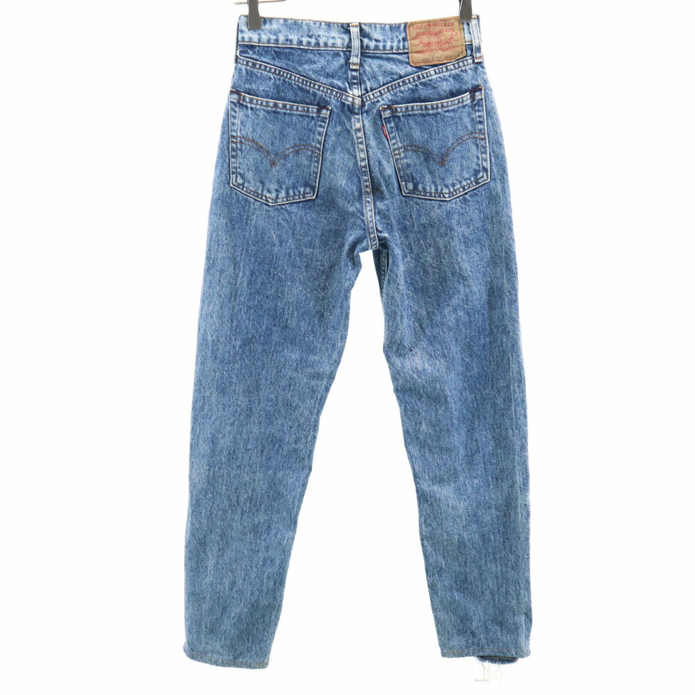 古着 Levi's リーバイス 80s 608 日本製 ヴィンテージ デニムパンツ W27 ブルー系 メンズ 【中古】 【PD】