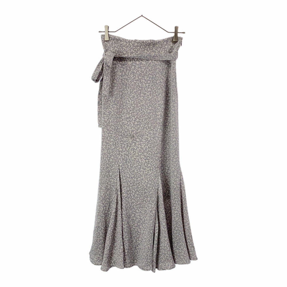 古着 SNIDEL スナイデル SWFS214154 総柄 ロング丈 ハイウエストマーメイドプリント スカート 0 グレー系 SWFS214154 レディース 【中古】 【PD】