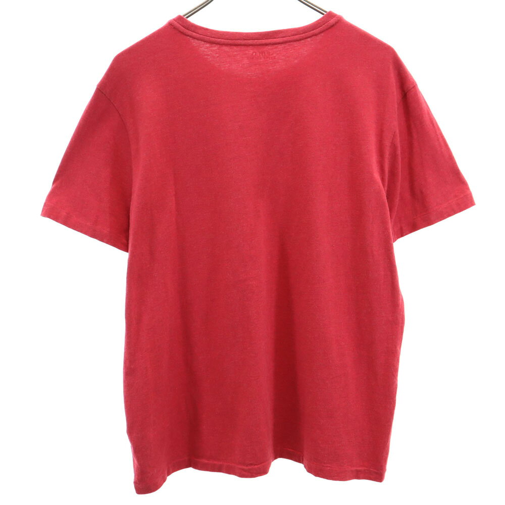 古着 ポロラルフローレン POLO RALPH LAUREN 半袖 Tシャツ L 赤 メンズ 【中古】