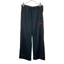 古着 プーマ PUMA 日本製 トレーニング ロングジャージパンツ M ブラック メンズ 【中古】