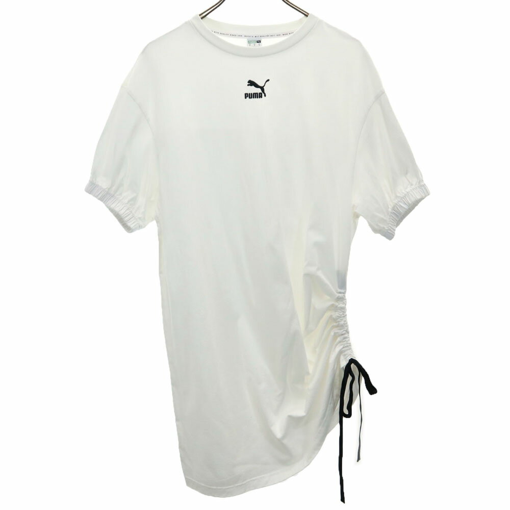 古着 プーマ PUMA 半袖 ワンピース M ホワイト レディース 【中古】