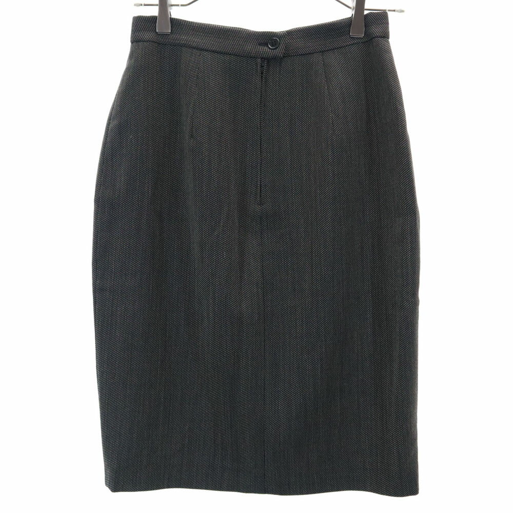 古着 MAX MARA マックスマーラ イタリア製 ミディ丈 タイトスカート 40 ブラック系 レディース 【中古】