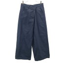 古着 08sircus ゼロエイトサーカス 日本製 ワイド ラップパンツ 1 濃紺 袴パンツ サルエル レディース 【中古】