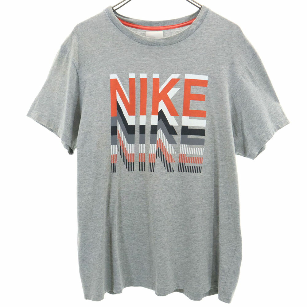 樂天商城 - 古着 NIKE ナイキ プリント 半袖 Tシャツ XL グレー系 メンズ 【中古】