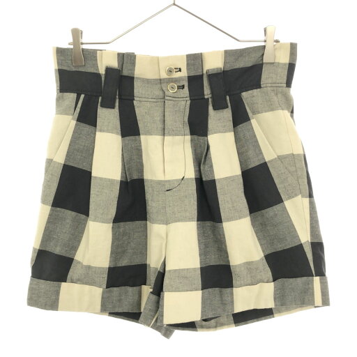 古着 GRACE CONTINENTAL グレースコンチネンタル 日本製 チェック柄 ショートパンツ 36 ブラック系 キュロット レディース 【中古】 古着 GRACE CONTINENTAL グレースコンチネンタル 日本製 チェック柄 ショートパンツ 36 ブラック系 キュロット レディース 【中古】