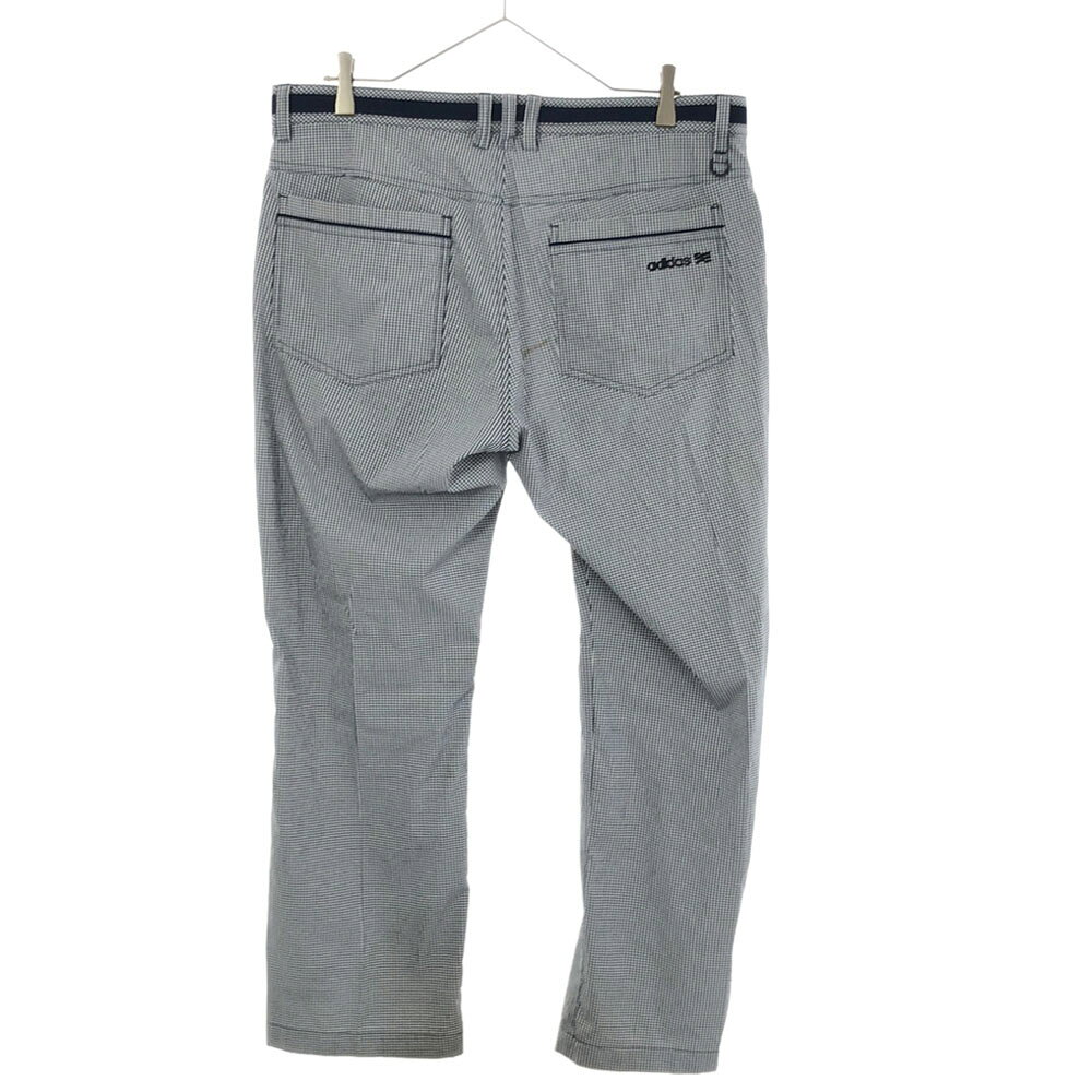 古着 adidas アディダス チェック ゴルフ ロングパンツ 88 ネイビー×ホワイト メンズ 【中古】