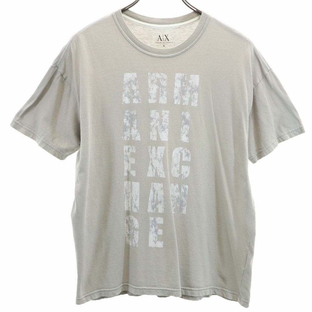 Rakuten - 古着 ARMANI EXCHANGE アルマーニエクスチェンジ 半袖 Tシャツ S グレー メンズ 【中古】 【PD】