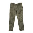 古着 MACKINTOSH PHILOSOPHY マッキントッシュフィロソフィー 日本製 三陽商会 グレンチェック テーパードパンツ 38 ブラック系 レディース 【中古】