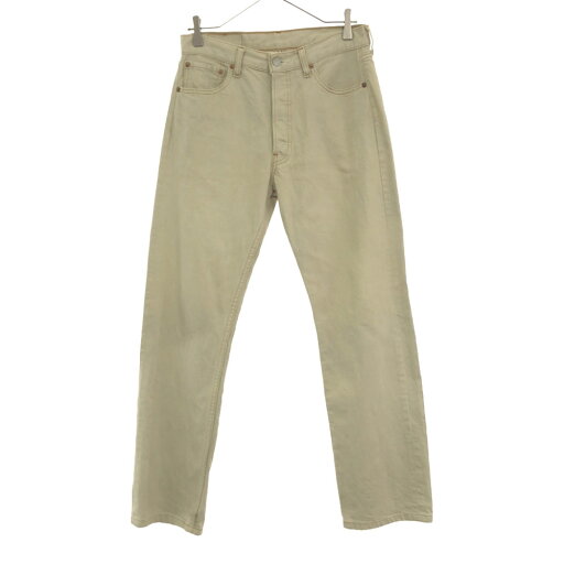 古着 Levi's リーバイス 501 ストレートパンツ W30 ベージュ系 ボタンフライ メンズ 【中古】 【PD】 古着 Levi's リーバイス 501 ストレートパンツ W30 ベージュ系 ボタンフライ メンズ 【中古】 【PD】
