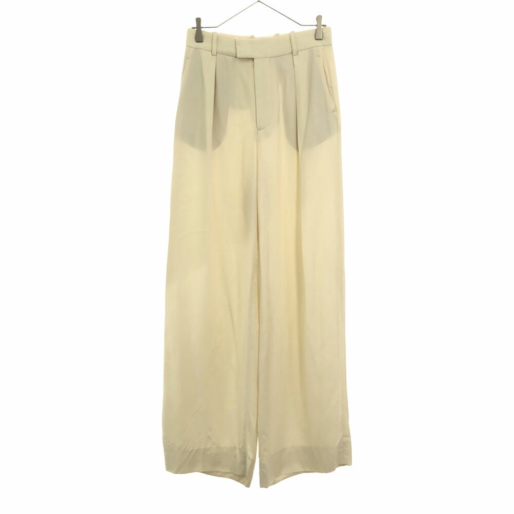 古着 未使用 ZARA ザラ ワイドパンツ XS アイボリー タグ付き レーヨン レディース 【中古】 【PD】