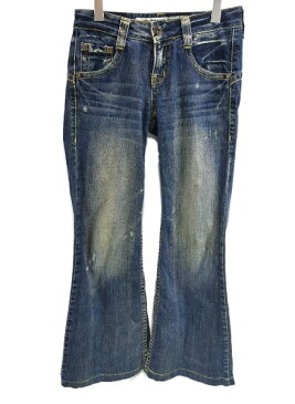 【中古】DRIYEJEANS ドライブジーンズ 裾フレア デニム パンツ w24 ジーパンジーンズ 激安♪ 【170508】古着【レディース】