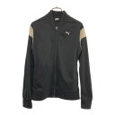 古着 PUMA プーマ トレーニングジャージ S ブラック×ホワイト 裏起毛 ワンポイント スポーツ メンズ 【中古】(4)