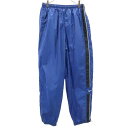 古着 NIKE ナイキ トレーニング ロング ウインドパンツ L 青系 メンズ 【中古】