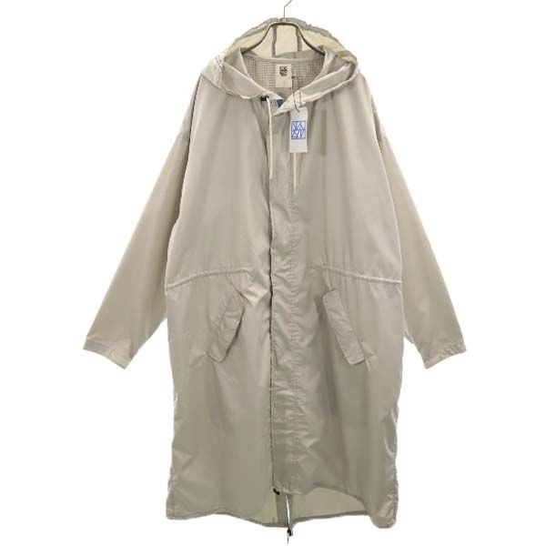 新品 バースト222 18ss V181-01 RAIN COAT レイン コート 2 it.gray vast222 日本製 フード グレー メンズ 【210303】