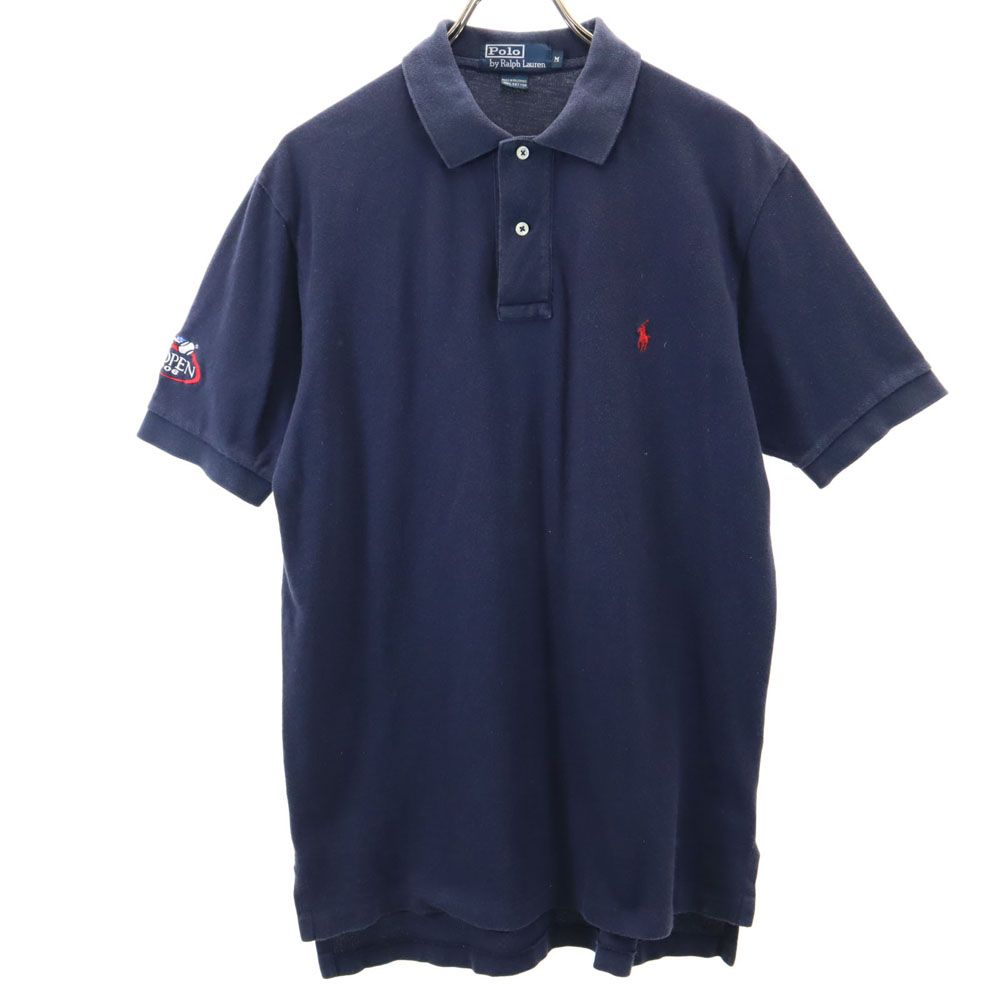 古着 Polo by Ralph Lauren ポロバイラルフローレン 半袖 ポロシャツ M ネイビー メンズ 【中古】 【PD】