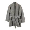 古着 BAREFOOT DREAMS Ron Herman ベアフットドリームズ ロンハーマン 長袖 ふわもこ ルームウェア ONE グレー系 ガウン レディー...