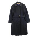 バーバリーブルーレーベル 90s オールド ステンカラー コート 38 黒 BURBERRY BLUE LABEL レディース 【中古】 【231022】