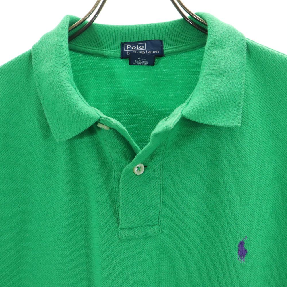 古着 Polo by Ralph Lauren ポロバイラルフローレン 半袖 鹿の子 ポロシャツ XL 18...